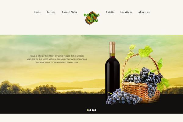 Wine theme site design template sample