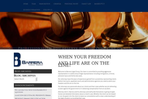 barreralegalgroup.com site used WP StrapSlider Lite
