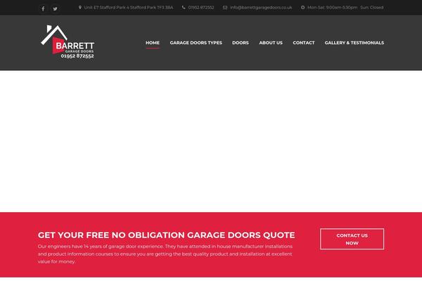 Garage theme site design template sample