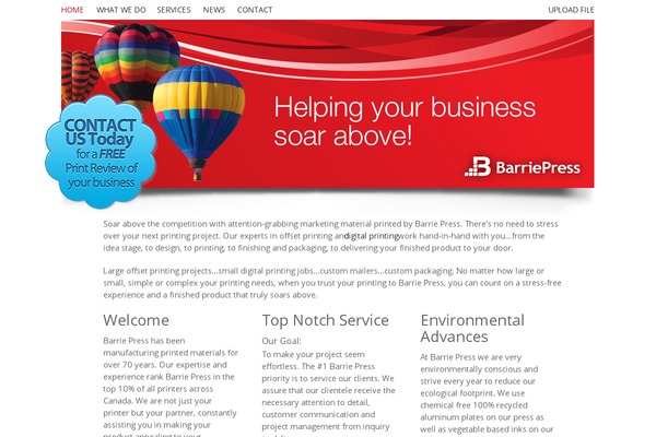 Site using Banner plugin