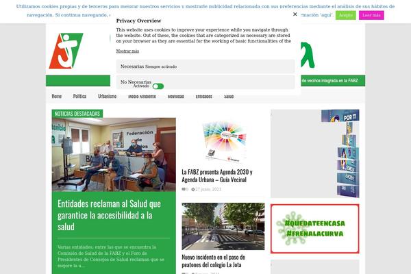 barriolajota.org site used Flatnews_child