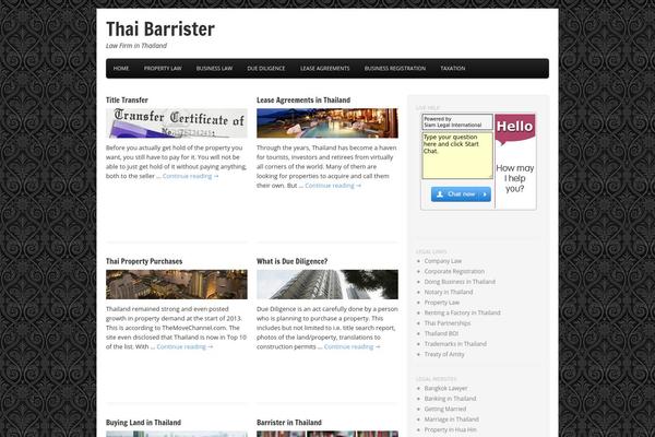 Tiga theme site design template sample