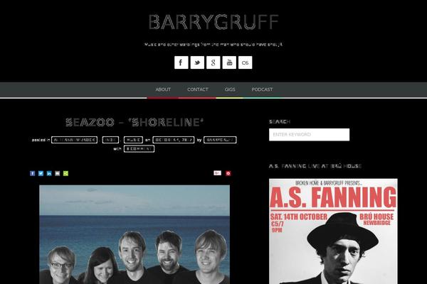 Bloggy theme site design template sample
