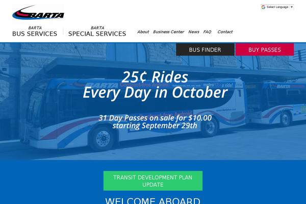 Barta theme site design template sample