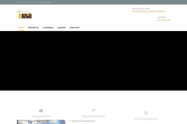 Construction theme site design template sample