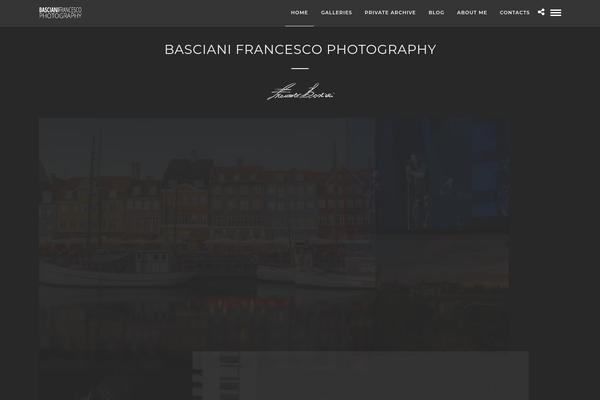 basciani.it site used Photography