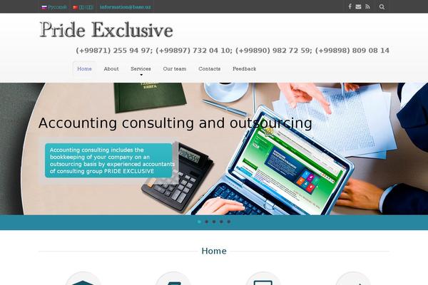 base.uz site used Bussiness-theme