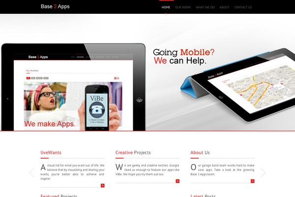 base2apps.com site used Creativeportfolio