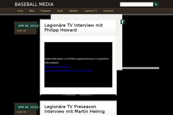 baseball-media.de site used Infosource