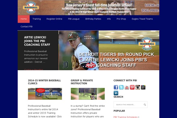 baseballclinics.com site used Pbi