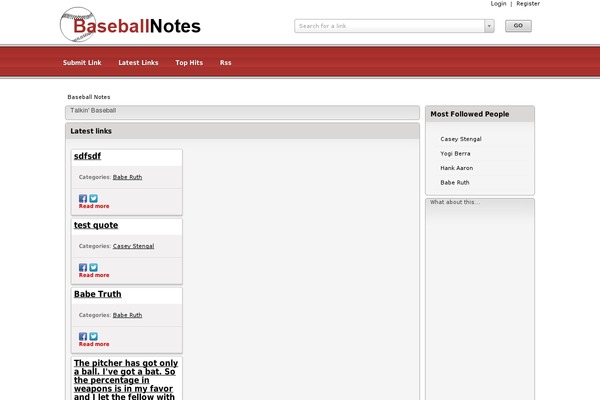 Klass theme site design template sample