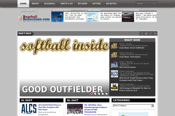 Gameday theme site design template sample