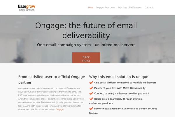 Salient theme site design template sample