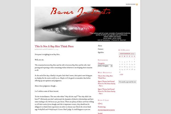 Thesis 1.8.5 theme site design template sample