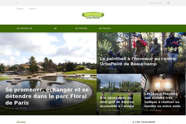 Safir theme site design template sample