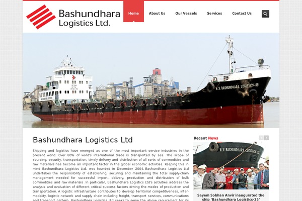 Logistic theme site design template sample