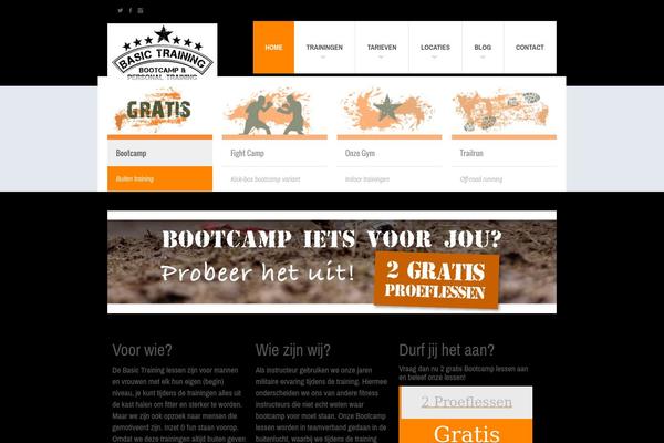 Fit Wp theme site design template sample