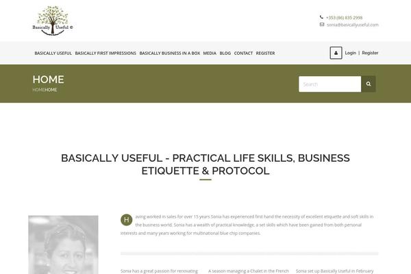 LMS theme site design template sample