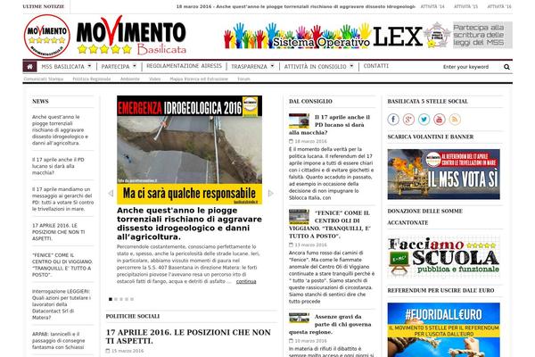 basilicata5stelle.it site used Passion-2.0.4