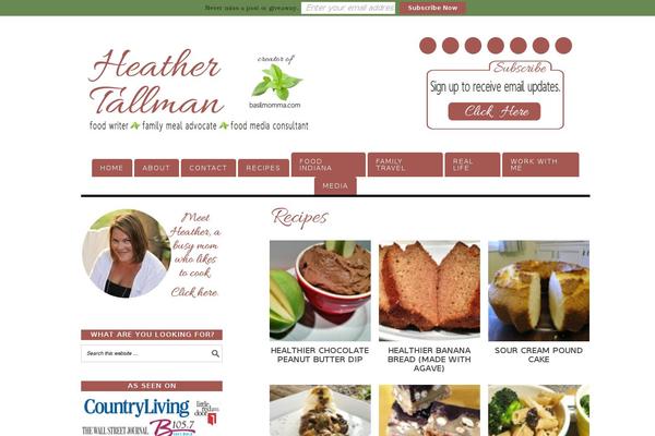 Foodie Pro theme site design template sample