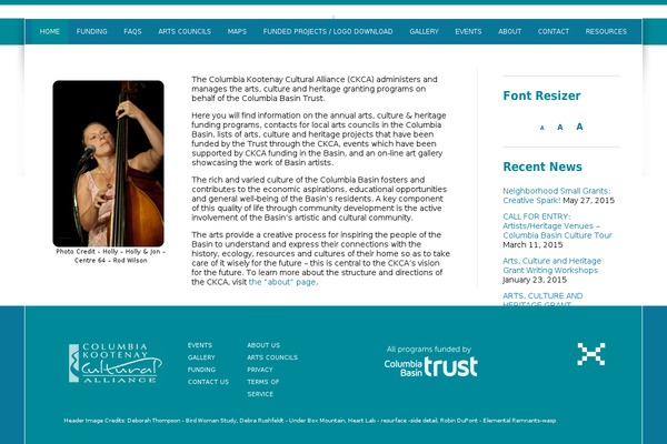 Columbia theme site design template sample