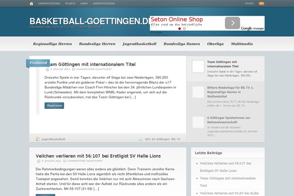 Headlines theme site design template sample