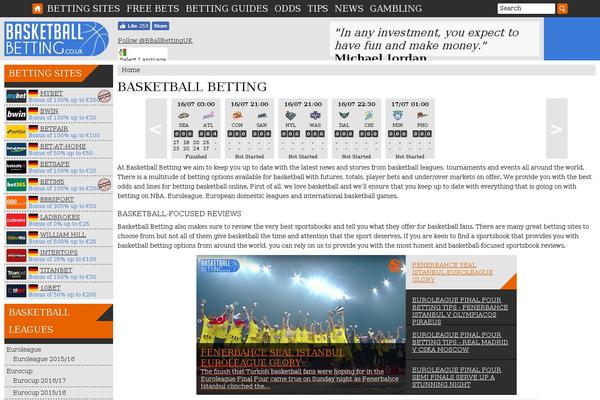 basketballbetting.co.uk site used Basketball-betting-theme
