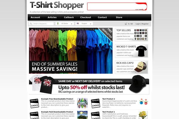 Shopperpress theme site design template sample