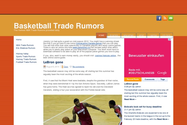 basketballtraderumors.com site used iTech