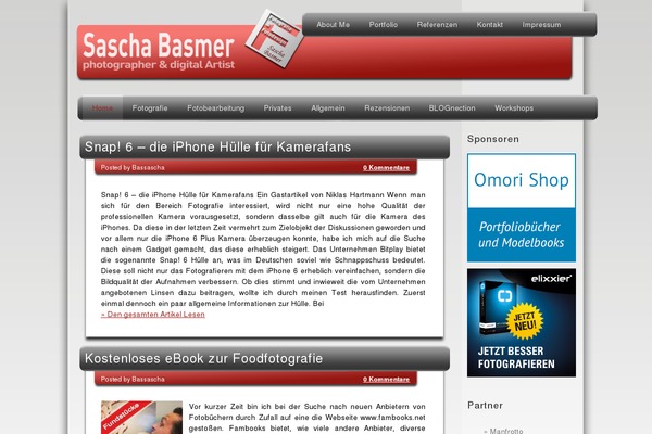 Basis theme site design template sample