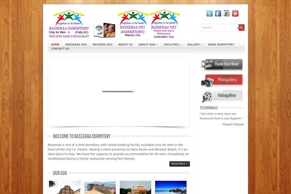 Leaf theme site design template sample