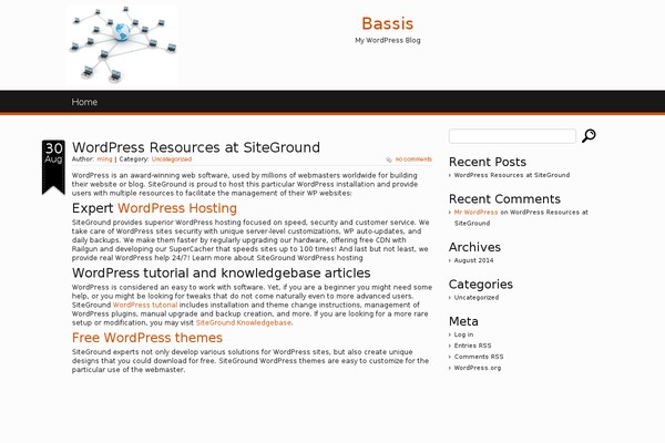 World theme site design template sample