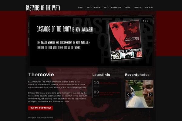 Pendulum theme site design template sample