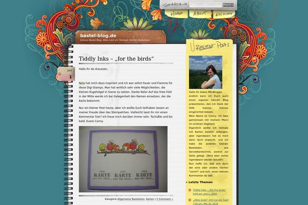 Notepad Chaos theme site design template sample