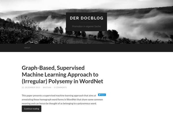 Hemingway theme site design template sample