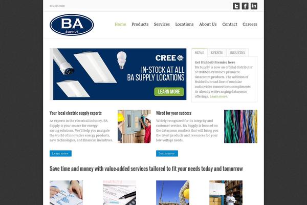 Energy theme site design template sample