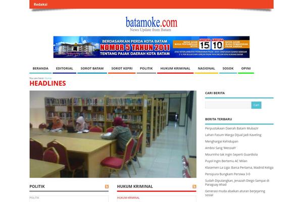 MesoColumn theme site design template sample