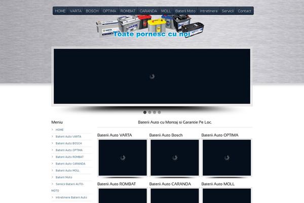 Options theme site design template sample