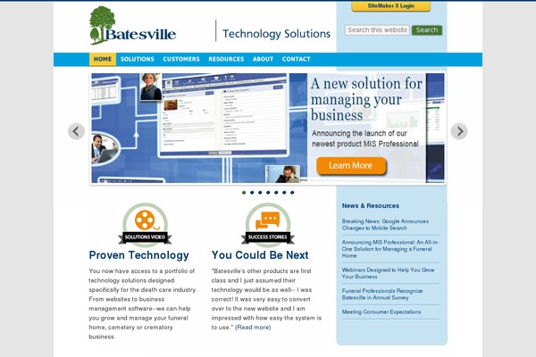 batesvilleinteractive.com site used Agency Theme