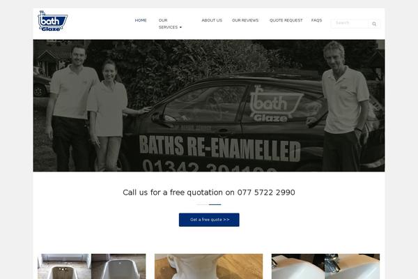 The Cotton theme site design template sample