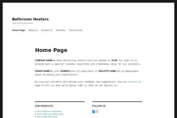 Twenty Sixteen theme site design template sample