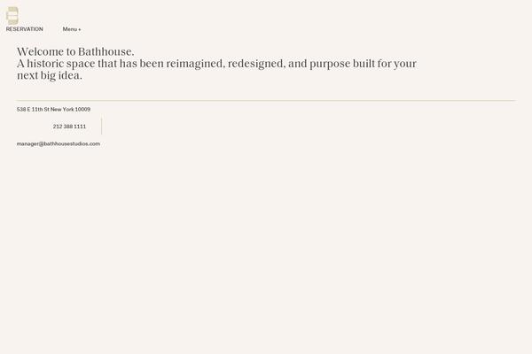 bathhousestudios.com site used Bathhouse