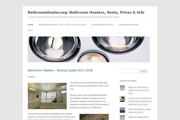 Twenty Twelve theme site design template sample