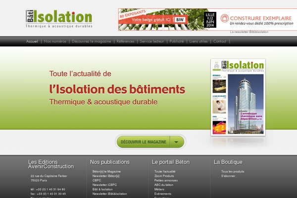 bati-isol.fr site used Ataroa_slidertheme