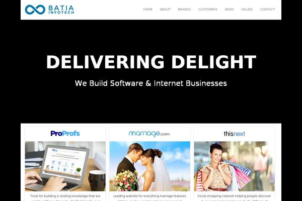 Albar theme site design template sample