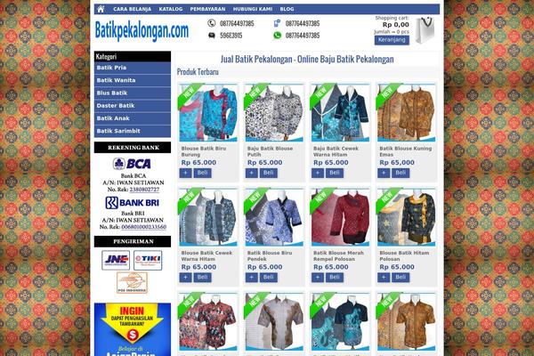 Minimarket theme site design template sample