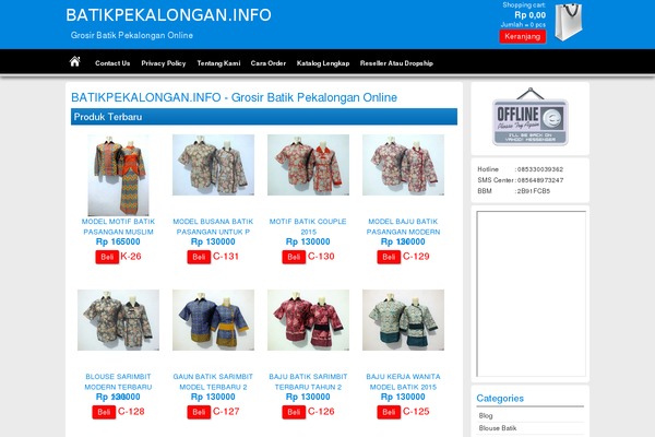 Pasaraya theme site design template sample