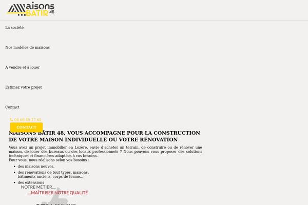 Impreza theme site design template sample