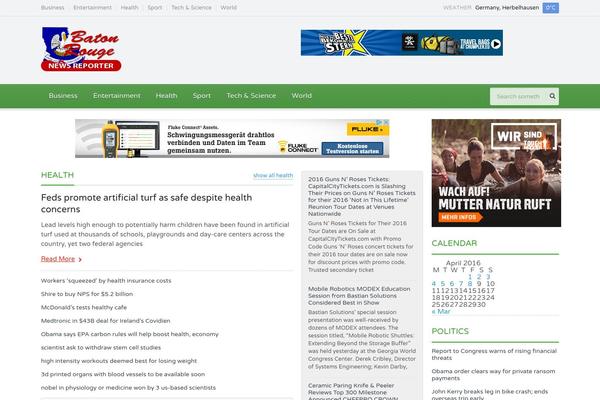 Gadgetine theme site design template sample