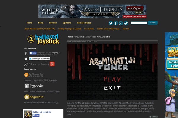 eGamer theme site design template sample